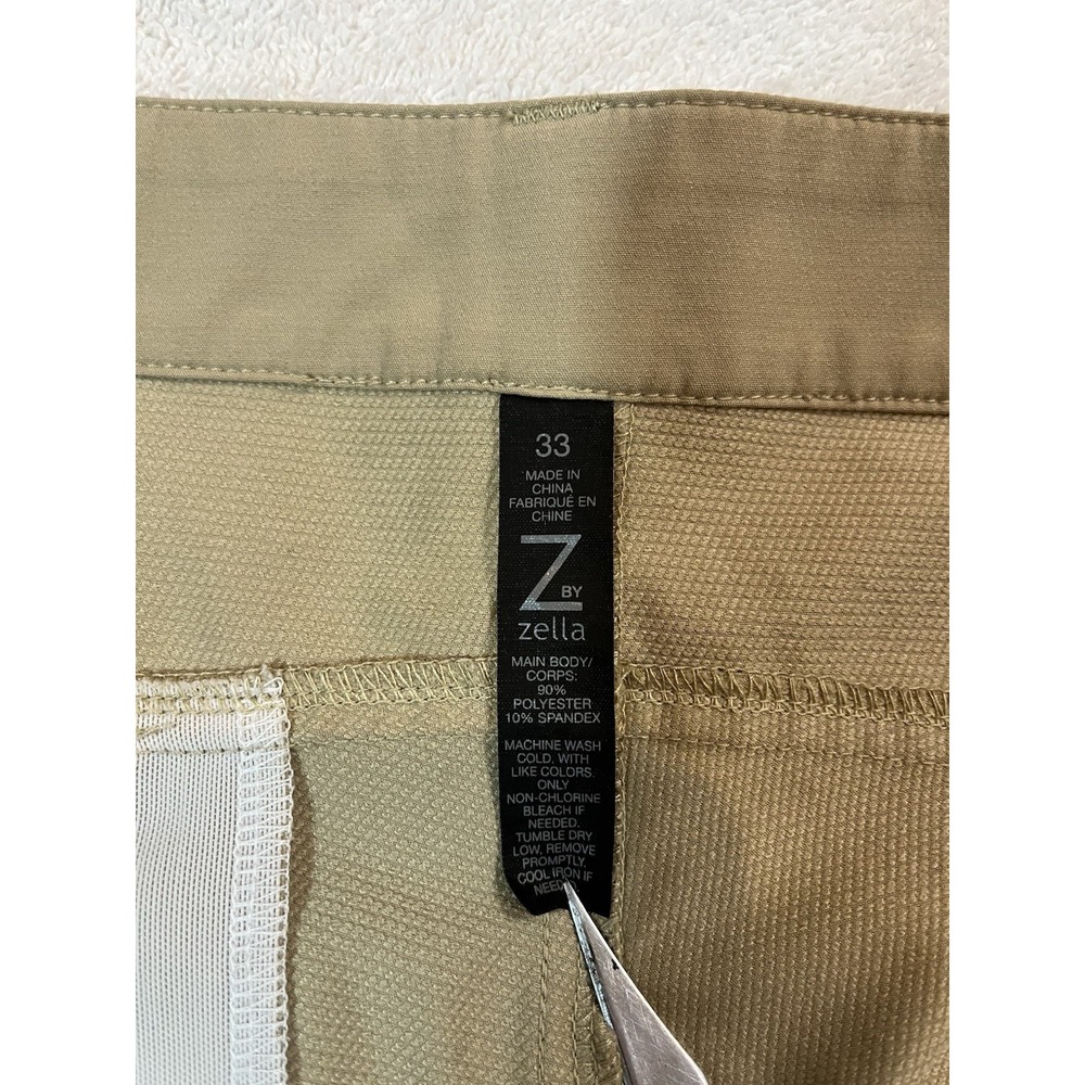 Z By Zella Tech Pants‎ Mens 33x30 Stretch Khaki Casual Golf Travel Preppy - Picture 4 of 7